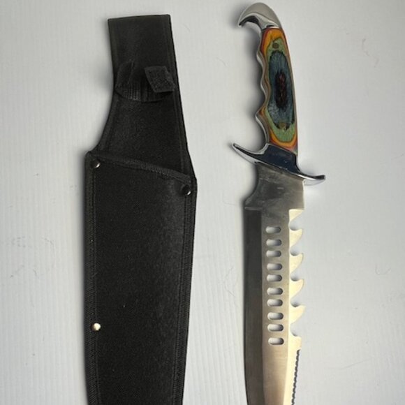 The Frost Cutlery Undertaker is a Bowie-style fixed knife featuring an 10 inch s - Picture 1 of 5